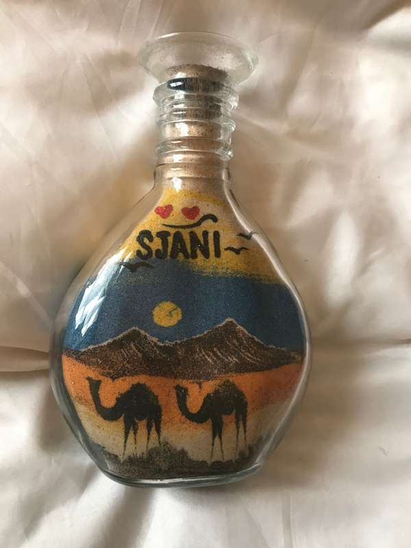 2 x Sand Bottle Art