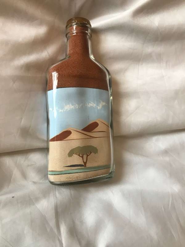 2 x Sand Bottle Art