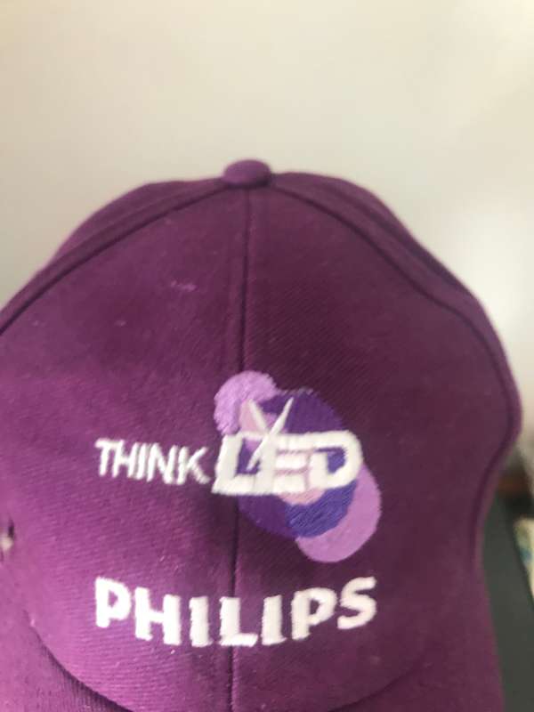 Purple cap embroidery Philips