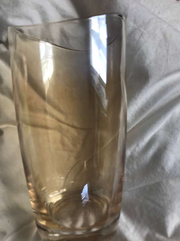 Elegant Yellow curved Glasses x4