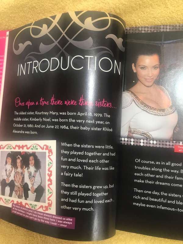 KARDASHIAN KONFIDENTIAL CONFIDENTIAL KOURTNEY KIM KHLOE HARD COVER BOOK!
