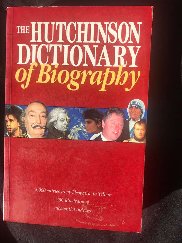 THE HUTCHINSON PAPERBACK DICTIONARY OF BIOGRAPHY