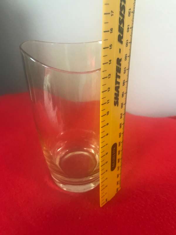 Elegant Yellow curved Glasses x4
