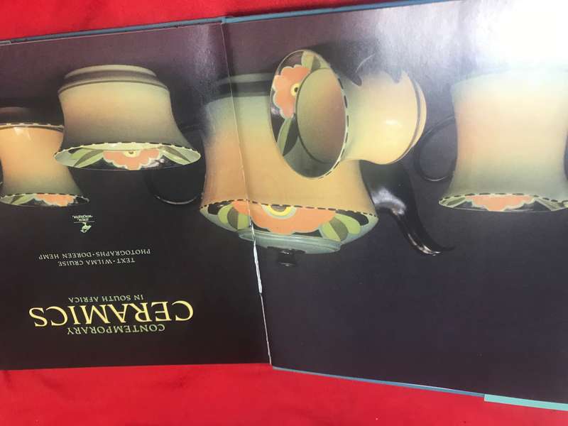 Contemporary South African Ceramics by. Wilma Cruise book inside casing