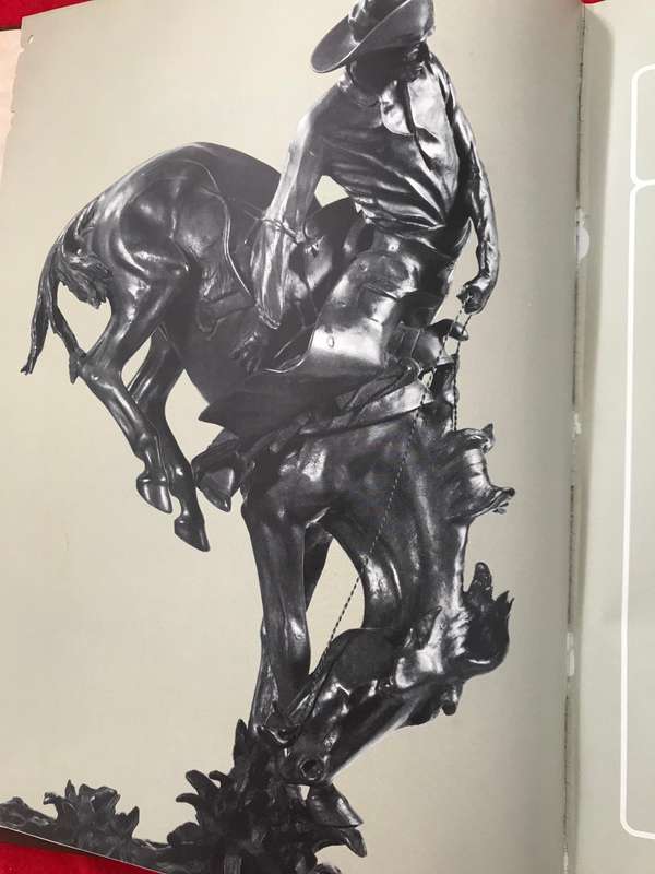 The Cowboys in The old west -leather cover lavi illustrated with contemporary paintings &photographs