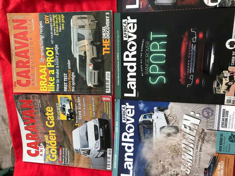 LandRover x4 and Caravan x 2 magazines and Added DVD