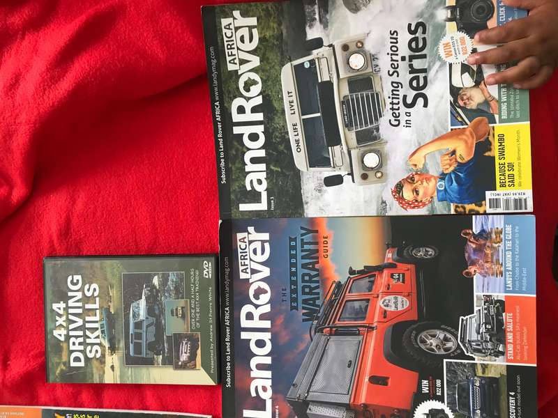 LandRover x4 and Caravan x 2 magazines and Added DVD