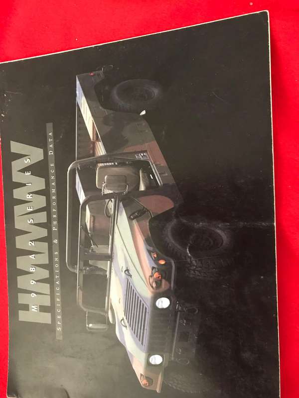 High Mobility Multipurpose Wheeled Vehicle (HMMWV) M998A2 series specifications and performance data