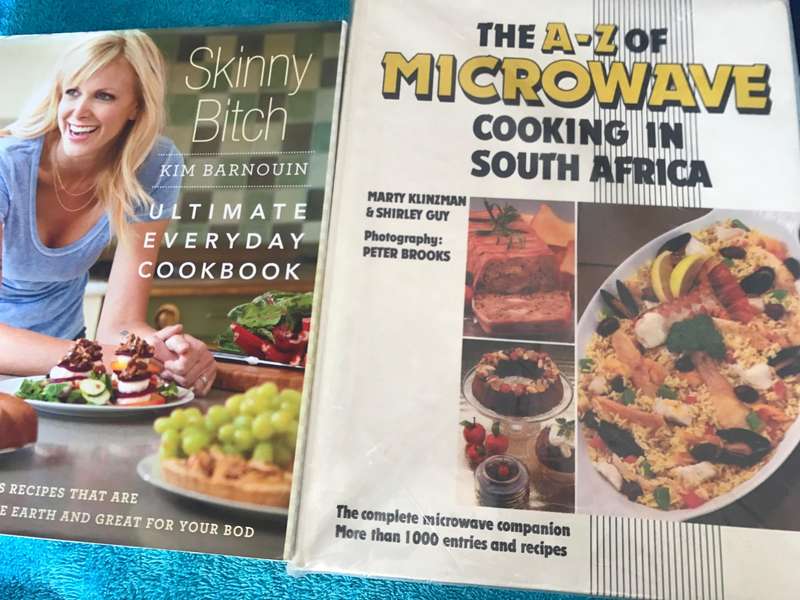 Skinny bitch and The A-Z microwave cooking in South Africa signed by Marty and Shirley