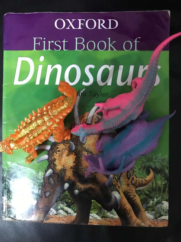 Oxford First Book of Dinosaurs with 3 dinosaurs  by Barbara Taylor