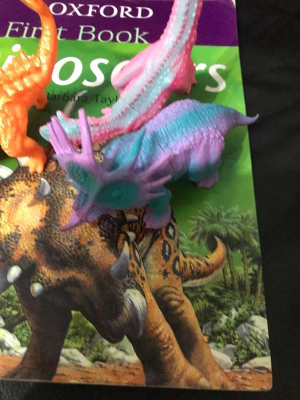 Oxford First Book of Dinosaurs with 3 dinosaurs  by Barbara Taylor