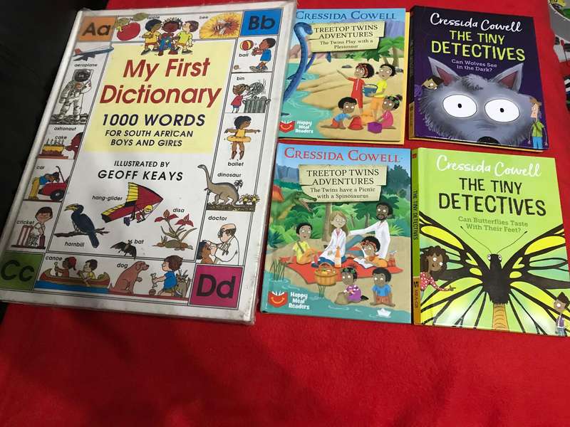 My First Dictionary: 1,000 Words and 4 x Cressida Cowell books