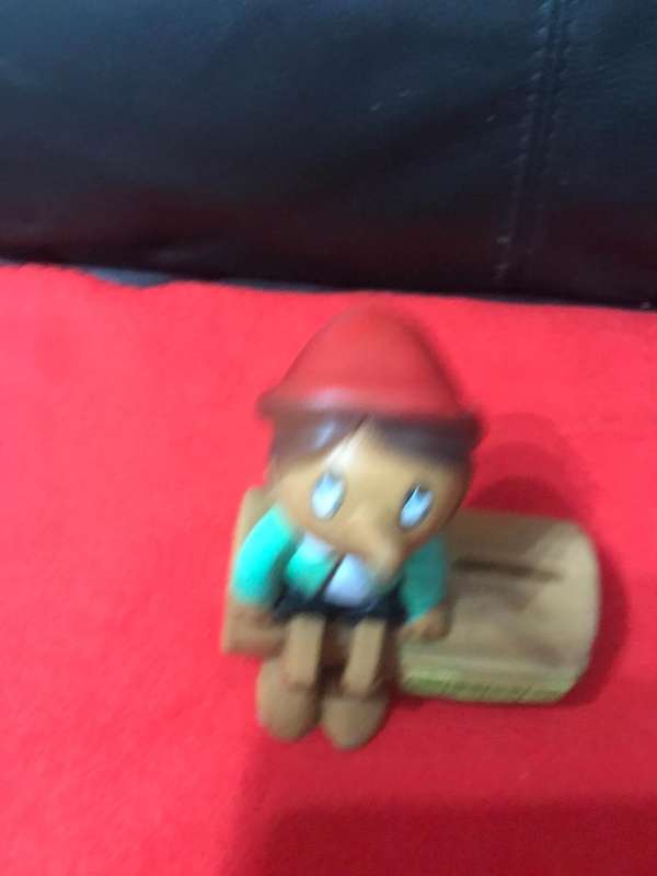 Pinocchio Money Box with lid  1979 NBS Bank rubber Apollo Film  by Prima Toys
