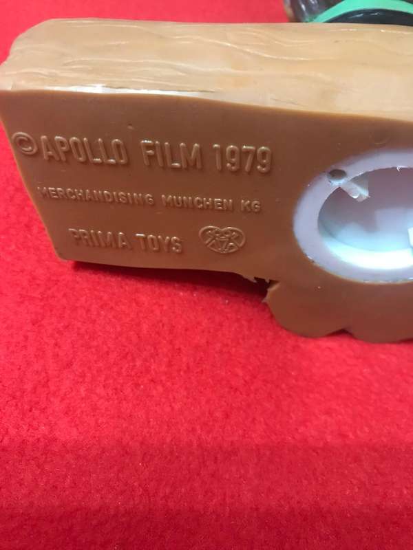 Pinocchio Money Box with lid  1979 NBS Bank rubber Apollo Film  by Prima Toys