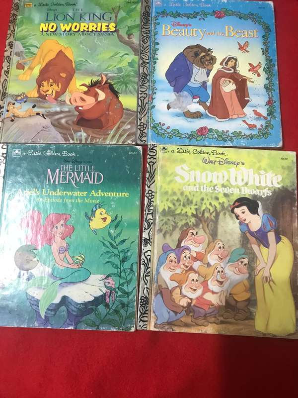 Walt Disney a Little Golden Book x 4