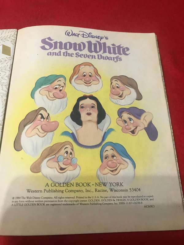 Walt Disney a Little Golden Book x 4