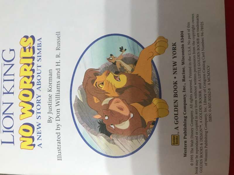 Walt Disney a Little Golden Book x 4