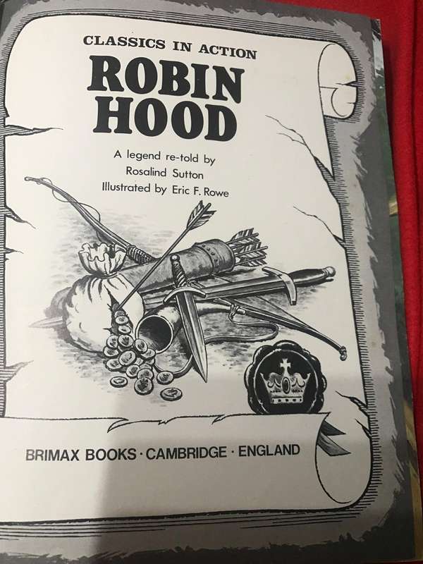 Robin Hood | by Rosalind Sutton, 1979 Brimax hardcover, rare | Illustrated childrens fairy tale pic