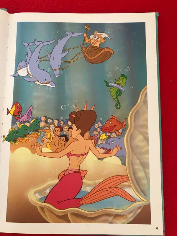 The Little Mermaid x 2 books and added fizzy moon bear 