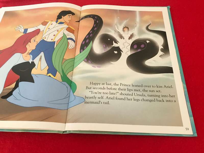 The Little Mermaid x 2 books and added fizzy moon bear 