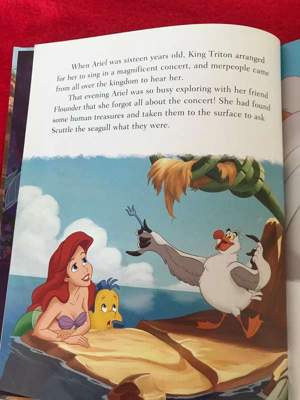 The Little Mermaid x 2 books and added fizzy moon bear 
