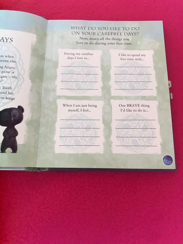 Meridas Book of Secrets, Disney Pixar, Brave metal heart padlock, key in envelope, beautiful journal