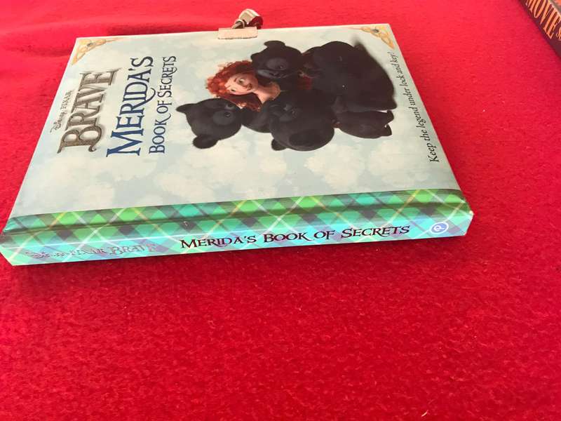 Meridas Book of Secrets, Disney Pixar, Brave metal heart padlock, key in envelope, beautiful journal