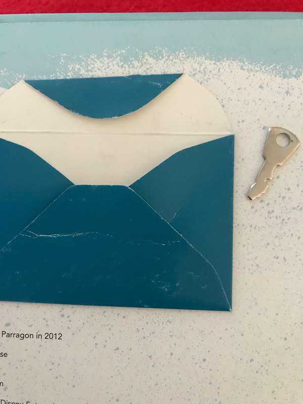 Meridas Book of Secrets, Disney Pixar, Brave metal heart padlock, key in envelope, beautiful journal