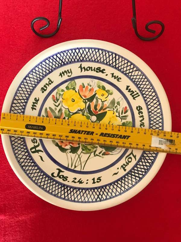 Christian Plate with Bible Scripture