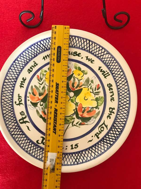 Christian Plate with Bible Scripture