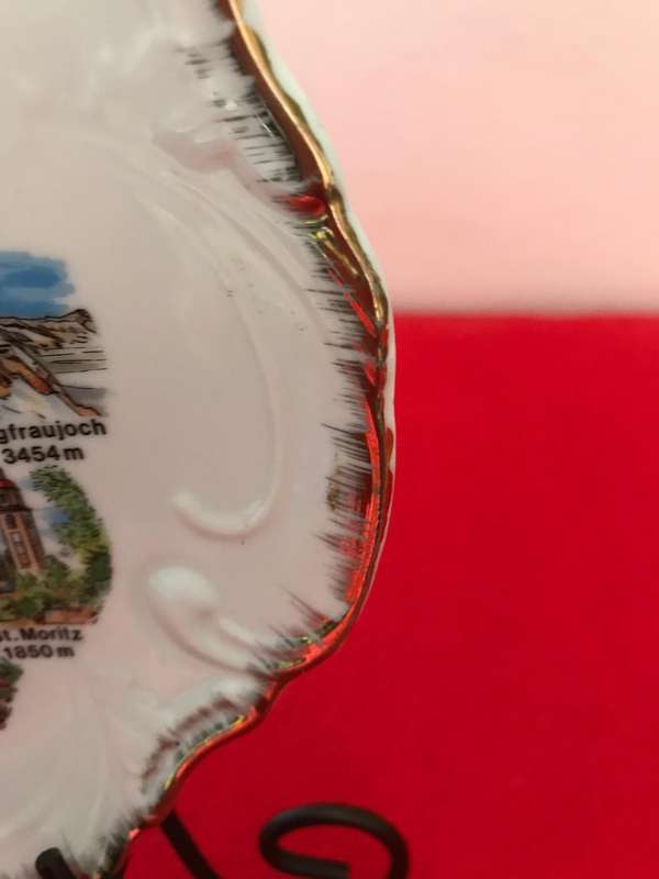 1970s Suisse Schweiz Svizzera Switzerland Souvenir Collector Plate E&A Böckling Neudenau, 20cm