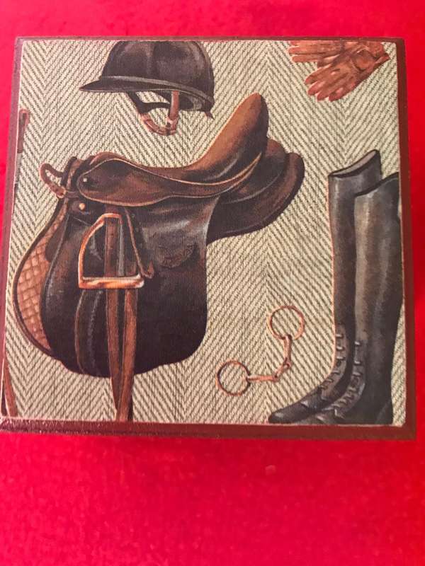 (horse) Riding School  by Saunders (Author) and jewelry box