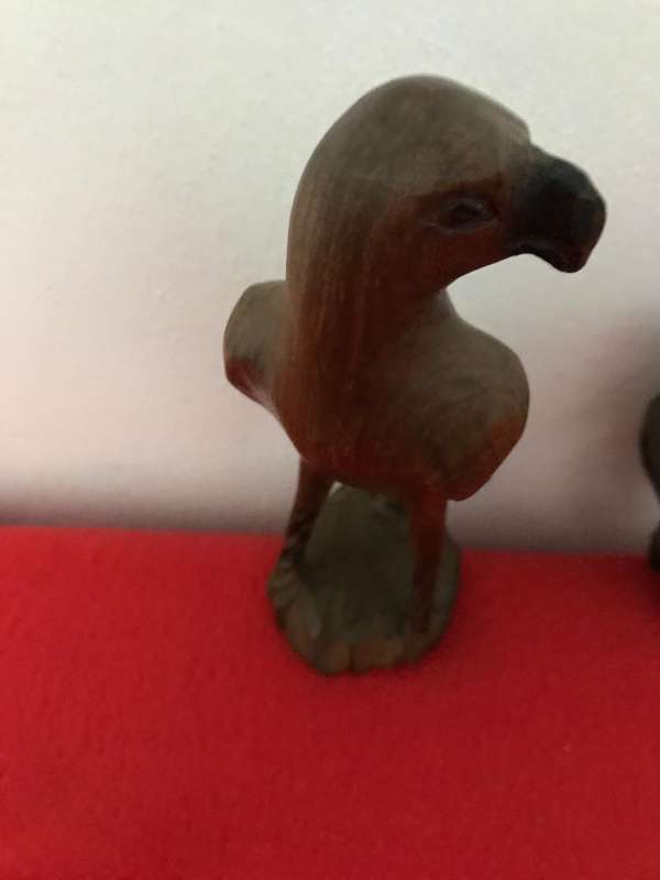 Monkeys  Statues In Wood and Hand crafted wooden Eagle 