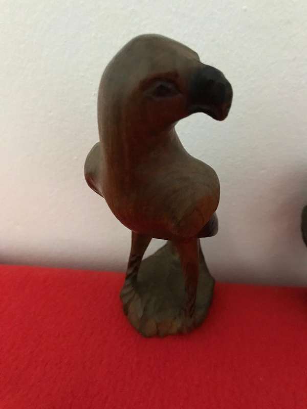 Monkeys  Statues In Wood and Hand crafted wooden Eagle 