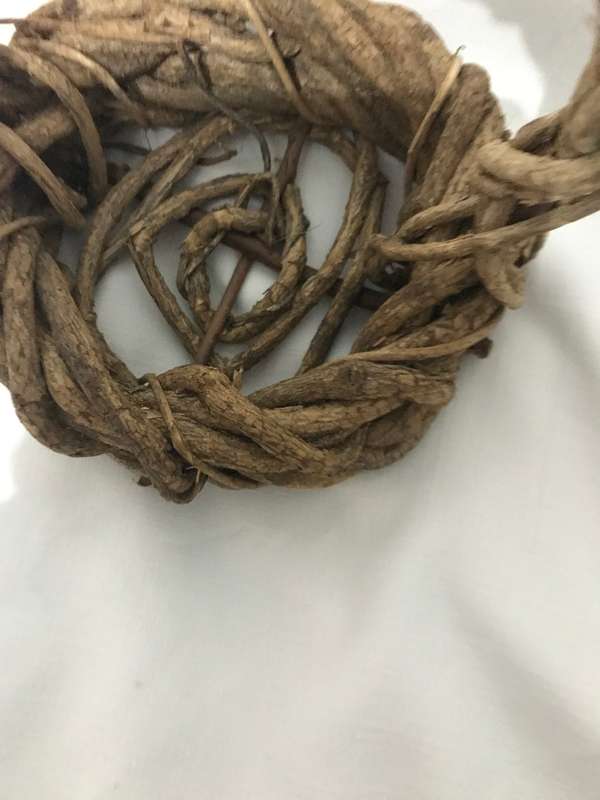 RUSTIC WOVEN TWIG WOOD BASKET