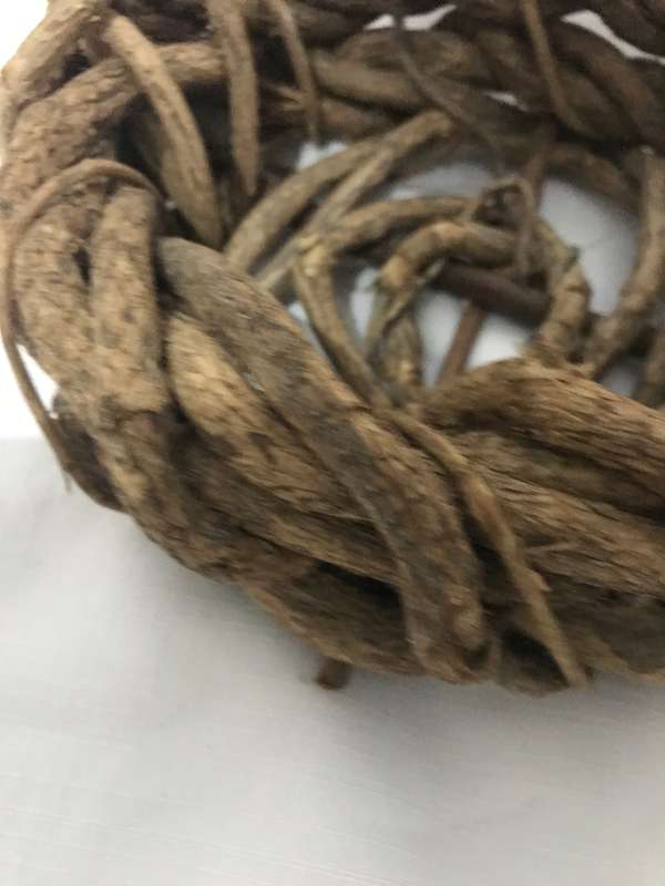 RUSTIC WOVEN TWIG WOOD BASKET