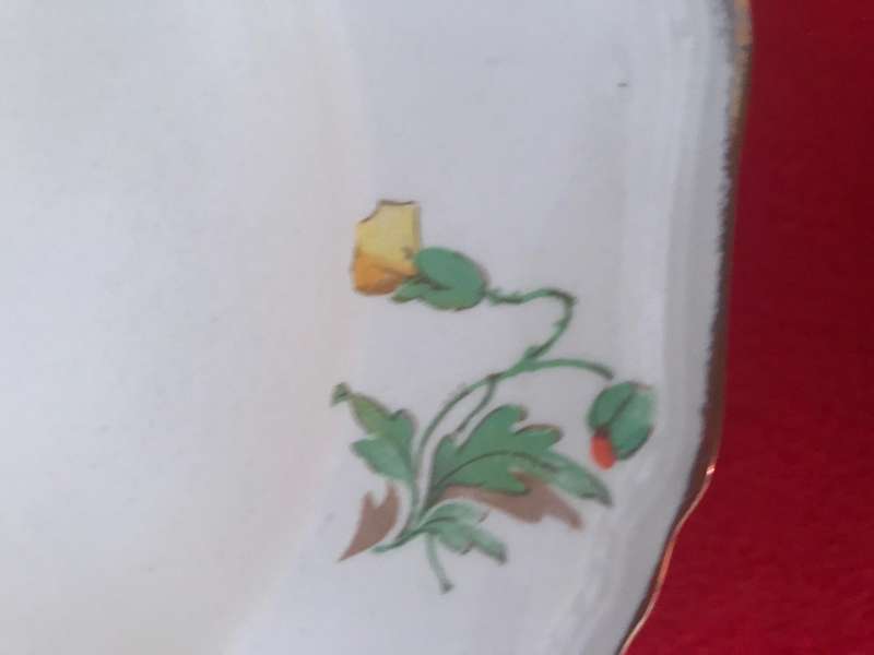 ALFRED MEAKIN 1930 Marigold Densby berry soup bowl gold border x 8