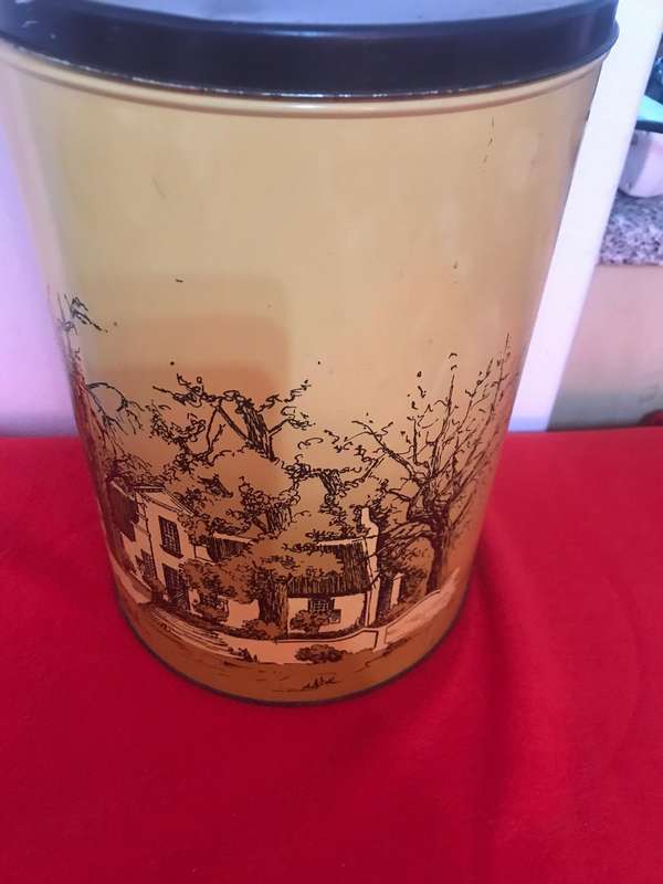 Huge Vintage Storage Tin 33 cm long
