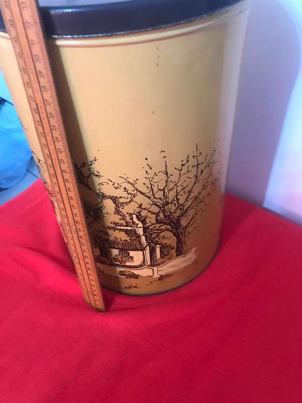 Huge Vintage Storage Tin 33 cm long