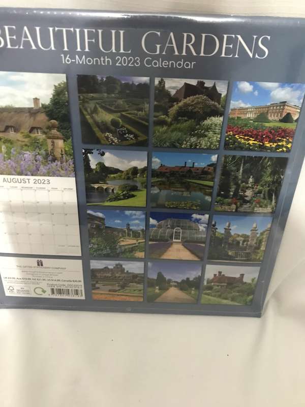Beautiful Gardens 2023 Calendar Sealed new