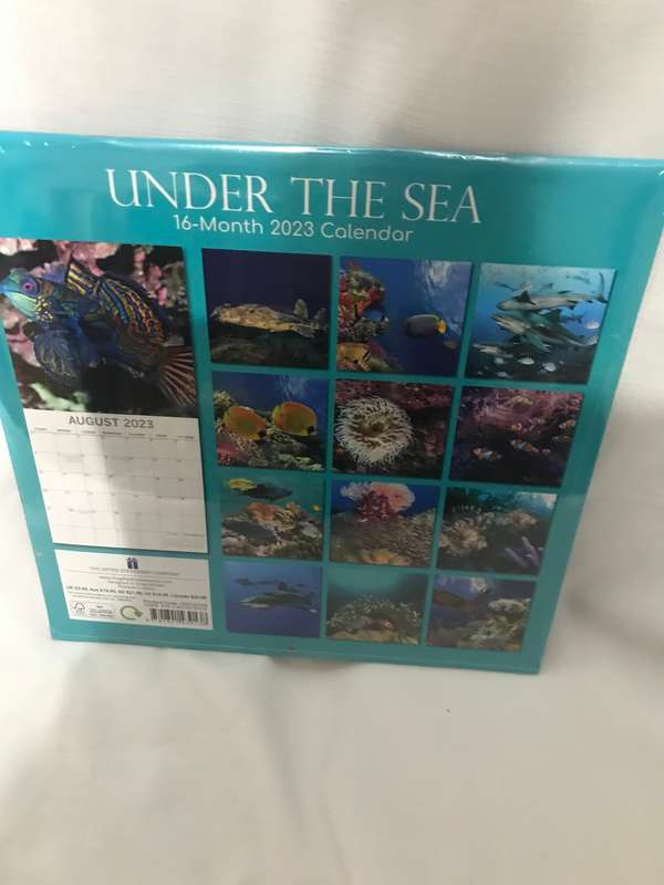 Under the Sea 2023 calendar Sealed new