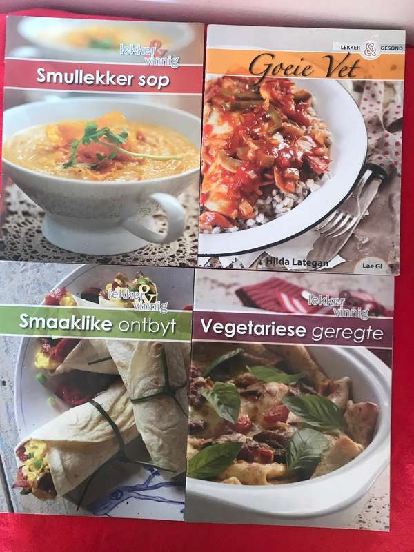 Lekker vinnig geregte x 4 boeke