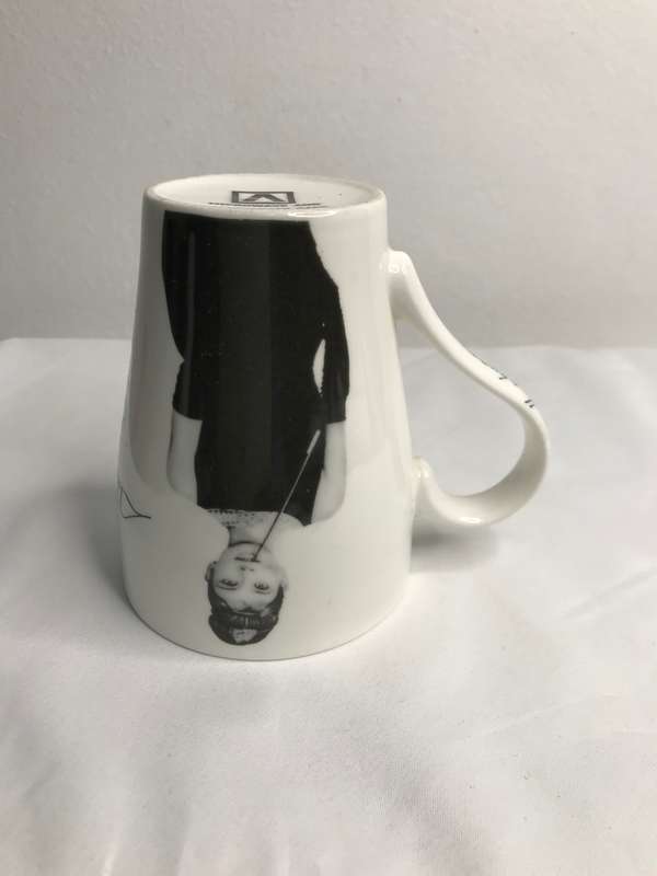 Audrey Hepburn Coffee Cup Photo and Signed Name Inscription Breakfast at Tiffanys