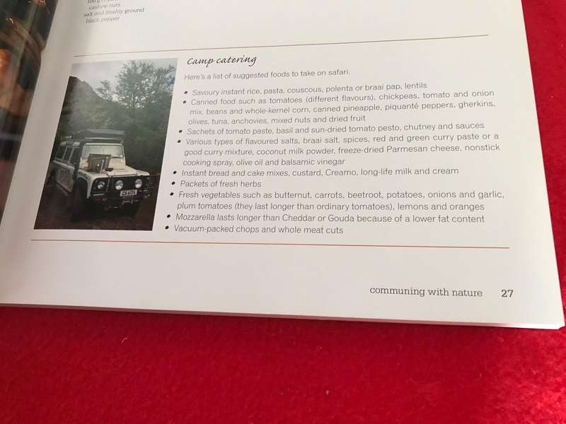 South African Game Cookbook Rina Pont & Outdoor food