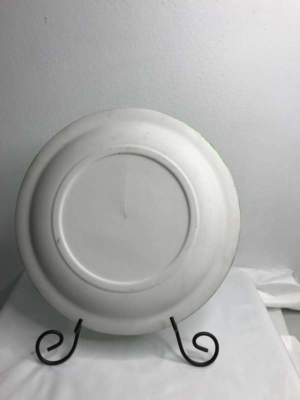 Art Plate Hand Panted Head of Horse signed by artist Kim Wall Hang Display art 27cm diameter