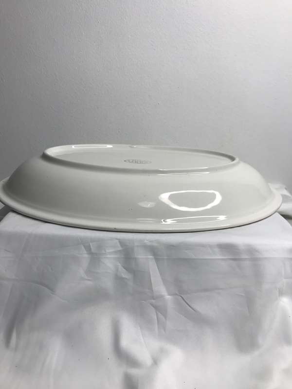 Serving Bowl Large Ceramic Fruit Painted inside ARM Made in Italy 46cm x 35cm