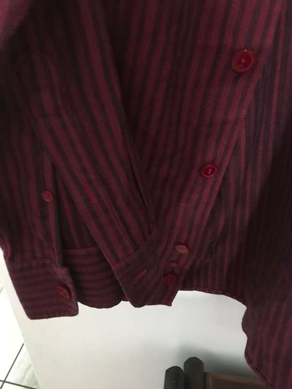 J-Crew XL Pure Cotton shirt long sleeve red stripe