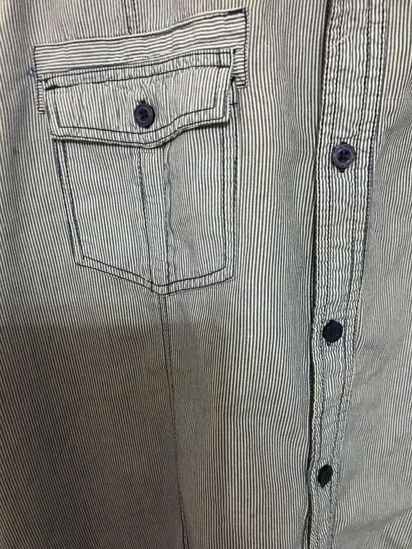 Stone Habour shirt 2 XL short sleeve blue stripe