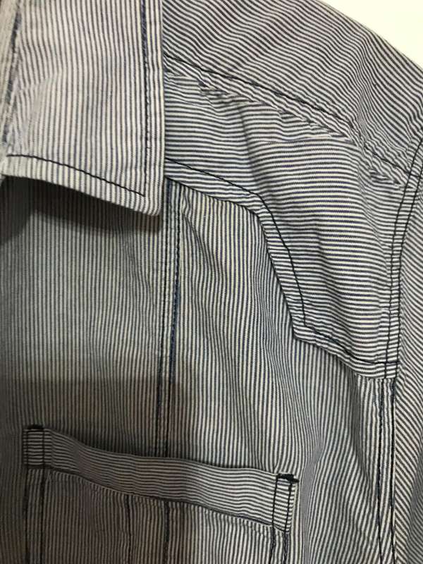 Stone Habour shirt 2 XL short sleeve blue stripe