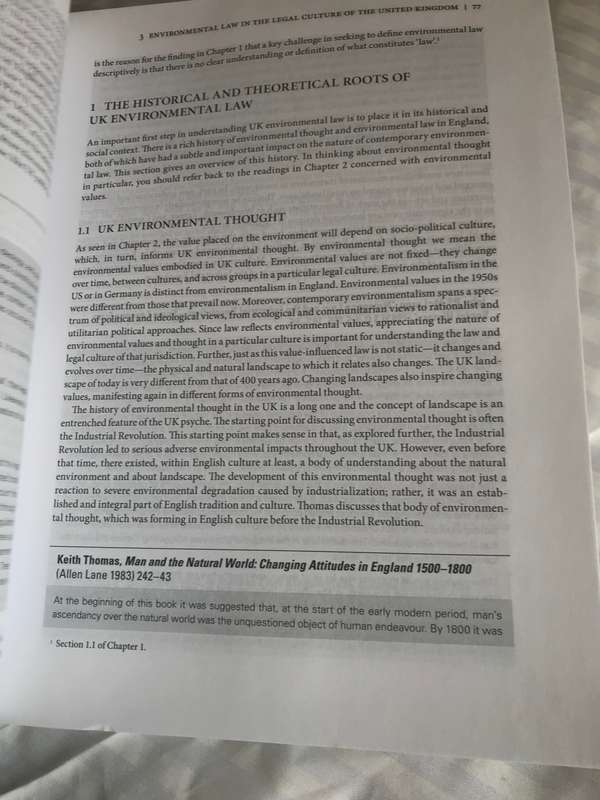 Environmental Law text ,cases and materials Elizabeth Fisher